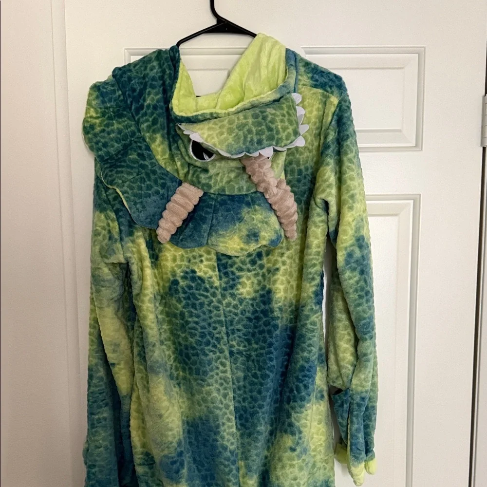 Vibrant Blue and Green Dinosaur Onesie - Picture 6 of 6